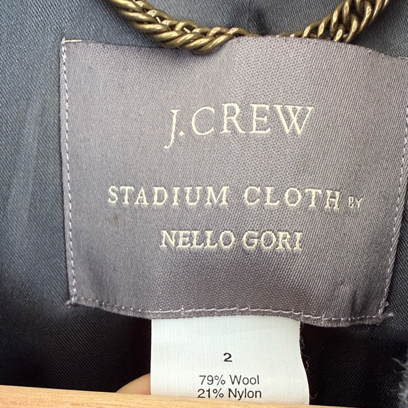 J. Crew Charcoal Double-Breasted Peacoat - Picture 2 of 7